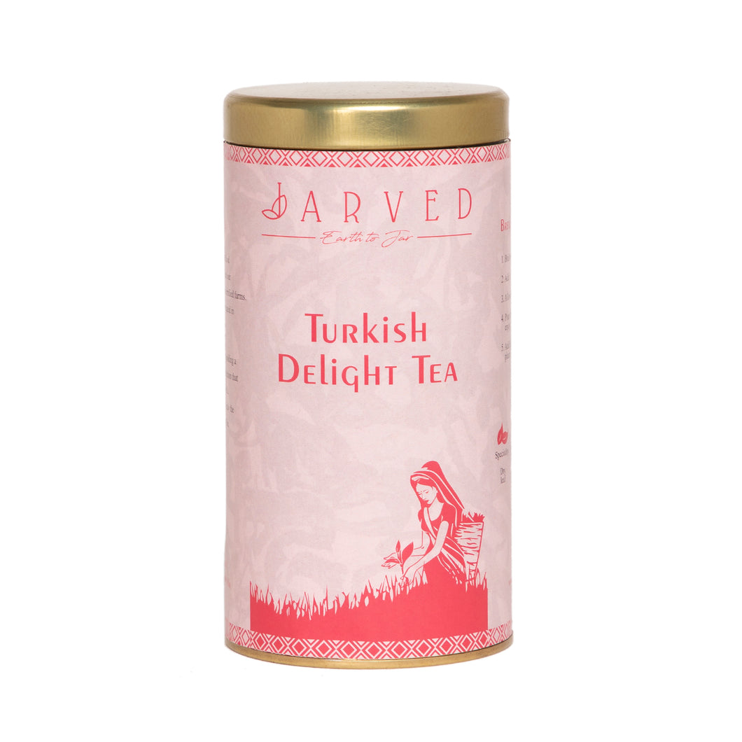 Jarved Turkish Delight Tea: Chamomile, Hibiscus and Rose | 75 g | Makes 30 cups